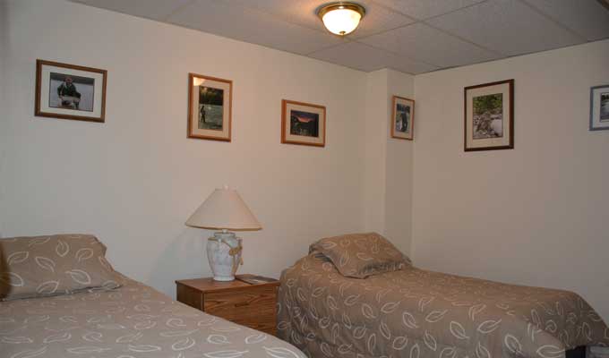 Double occupancy guest room with twin beds
